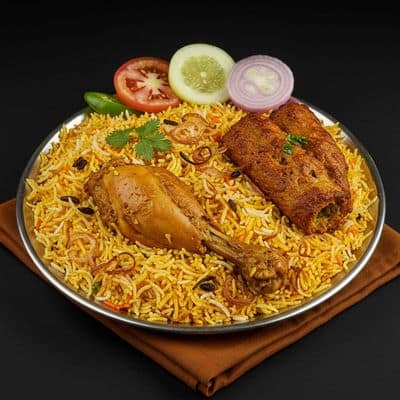 Chicken Biryani + 1 Kabab