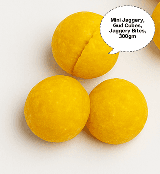 Mini Jaggery, Gud Cubes, Jaggery Bites, Bella Cubes, Gurh Pieces 300gm