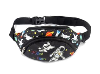 Weshopaholic Toddler Baby Girls Kids Waist Bag Pack Outdoor Sports Pouch Belt Hip Chest Crossbody Travel Purse (Space)