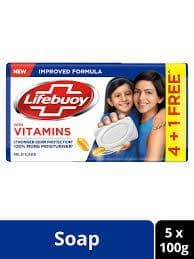 LIFEBUOY SOAP VITAMINS 100GM X 5