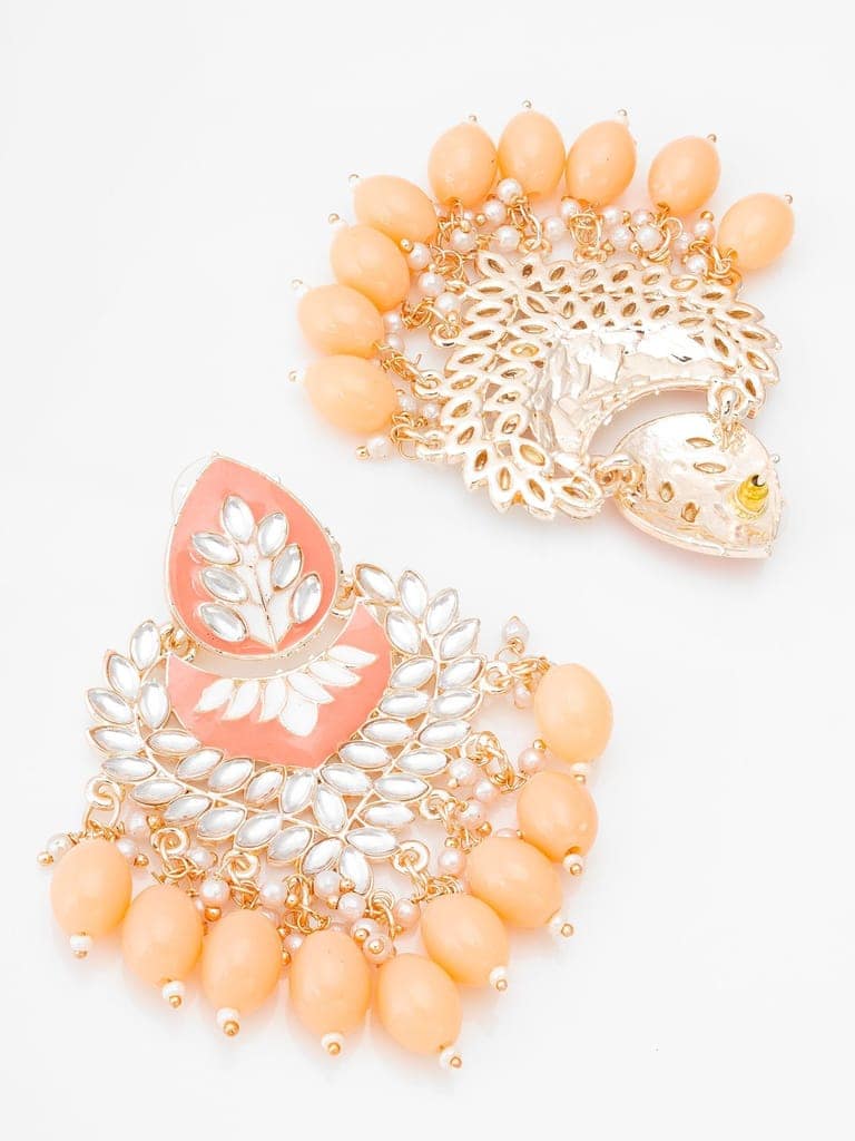 Morison Golden Crystal Earrings Radiance and Elegance Combined view 3