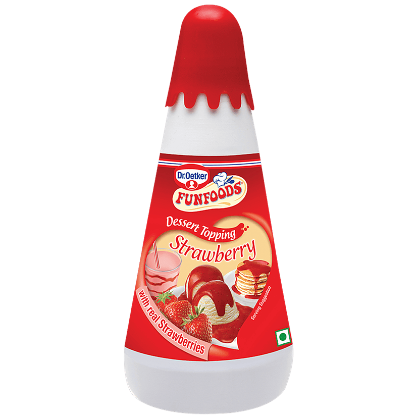 Dr. Oetker Dessert Topping - Strawberry, 300 G Pet view 2