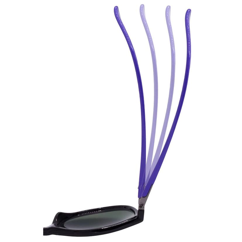 Hrinkar Green Cat-eye Sunglasses Brands Black, Violet Frame Goggles for Women - HRS-BT-06-BK-VLT-GRN view 4