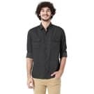 Mufti Black Slim Fit Flannel Shirt