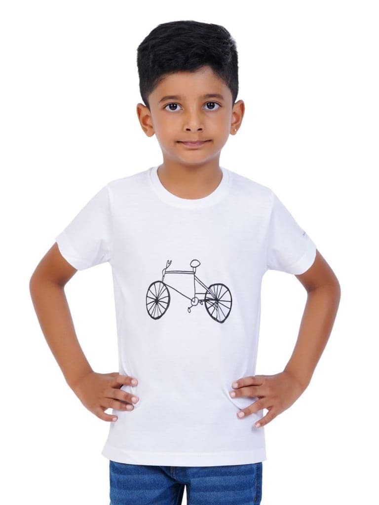 AIR GARB Boys Round Neck Printed Cotton T-shirt for 8-10 Years - Pack of 3 (K810-SB-TGR-CW) Multicolour view 4