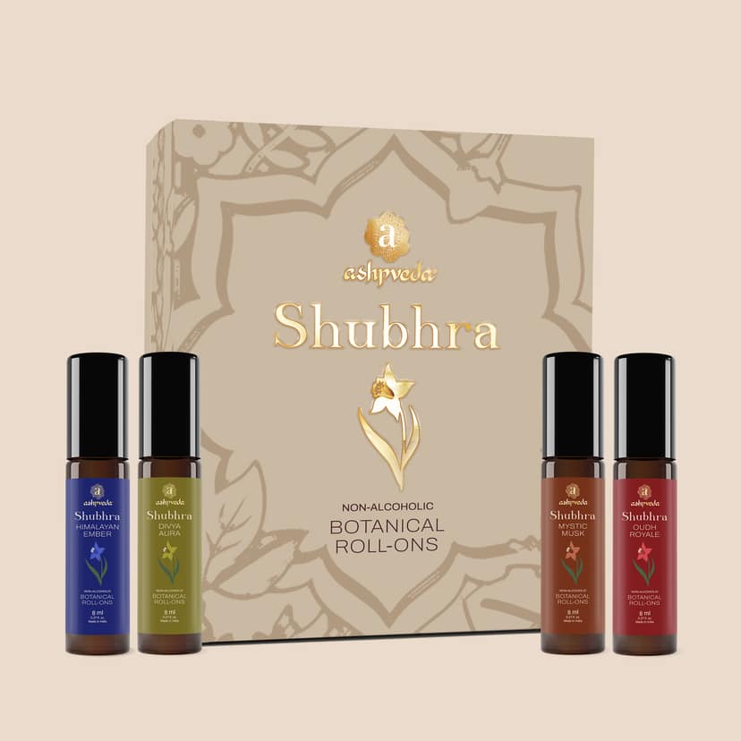 Ashpveda Aura Legacy Botanical Roll-On Attar Gift Set