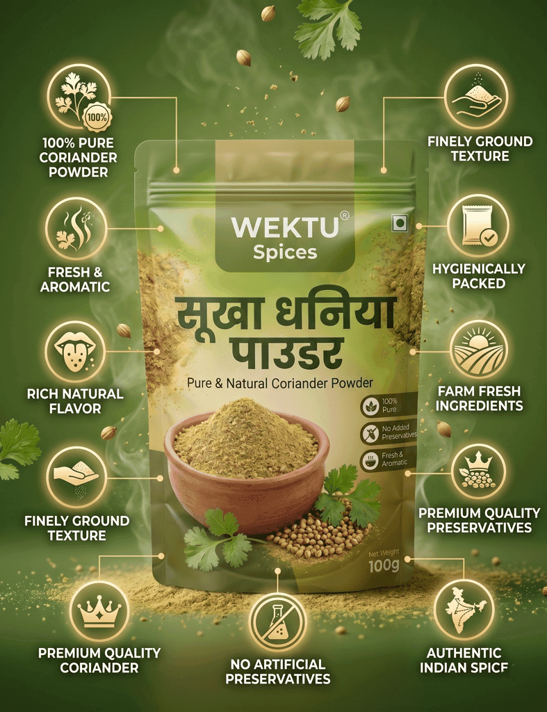 WEKTU Spices Dry Coriander Powder. view 4