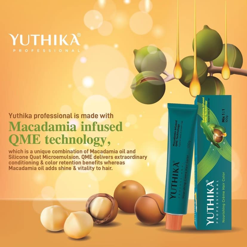 Yuthika Professional Creme Hair Color 4.45 Copper Mahogany Brown 100gm, Permanent Hair Colour Women & Men view 4