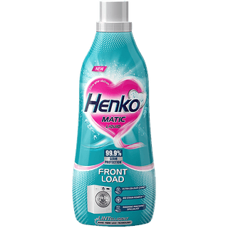 Henko Matic Liquid Detergent - Front Load With Nano Fibre Lock Technology, 99.9% Germ Protection, 1 L