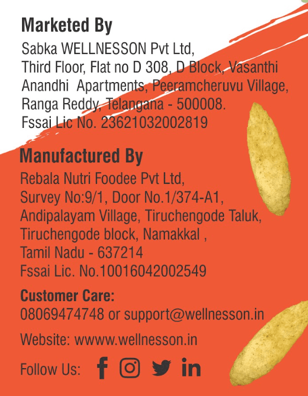 SABKA WELLNESS - Millet Munchies with Refreshing Mint Lime Healthy Baked Snack ,No Maida, No Preservatives, No Artificial Colors , Crunchy Jowar Millet Snack - 50 Gms (Pack of 8) view 3