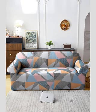 Cortina 3 Seater Polyester Sofa Cover ( Pack of 1 )