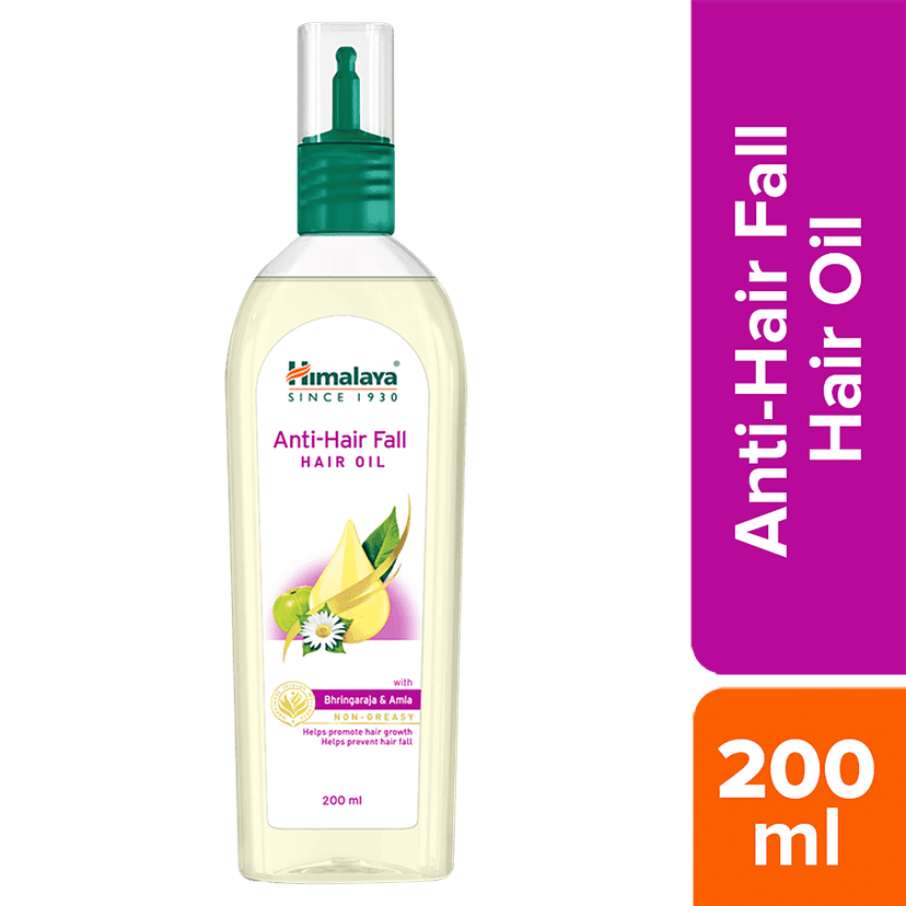 Himalaya Anti-Hair Fall Hair Oil - Promotes Hair Growth & Prevents Hair Fall, With Bhringaraja & Amla, No Harmful Chemicals, 200 Ml Carton