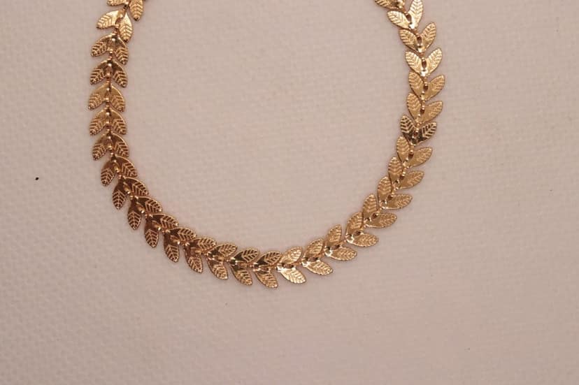 Gold Leaf Bracelet view 4