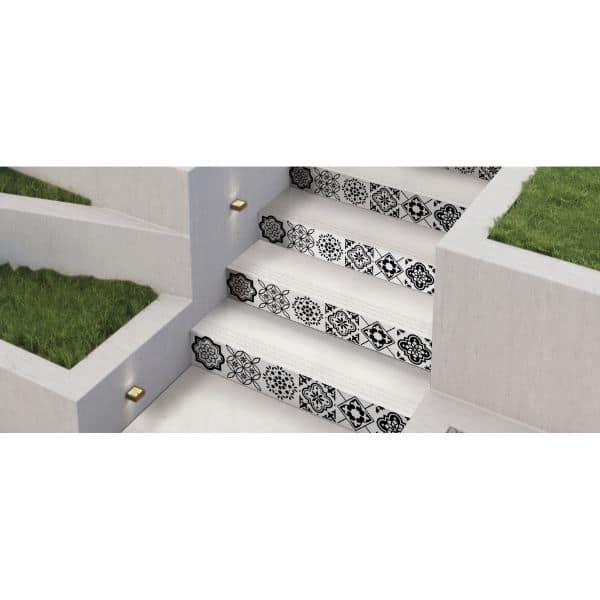 Orientbell Floor Tiles Step Capsule Onyx Super White 4 Pcs