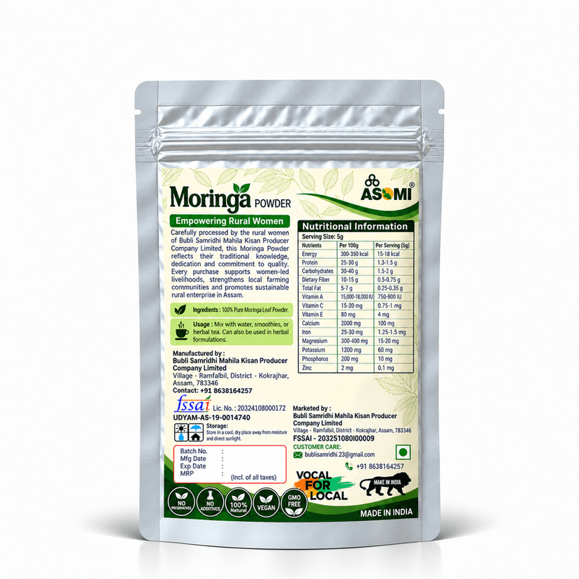 Moringa Leaf Powder | Natural | Nutrient-Rich Superfood | No Additives | 100 g - 100 gm view 2