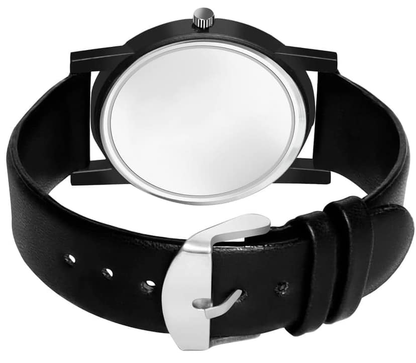 Black Sllim Analog Watch for Men LR49 view 2