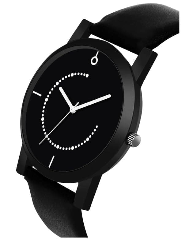 Black Sllim Analog Watch for Men LR49 view 3
