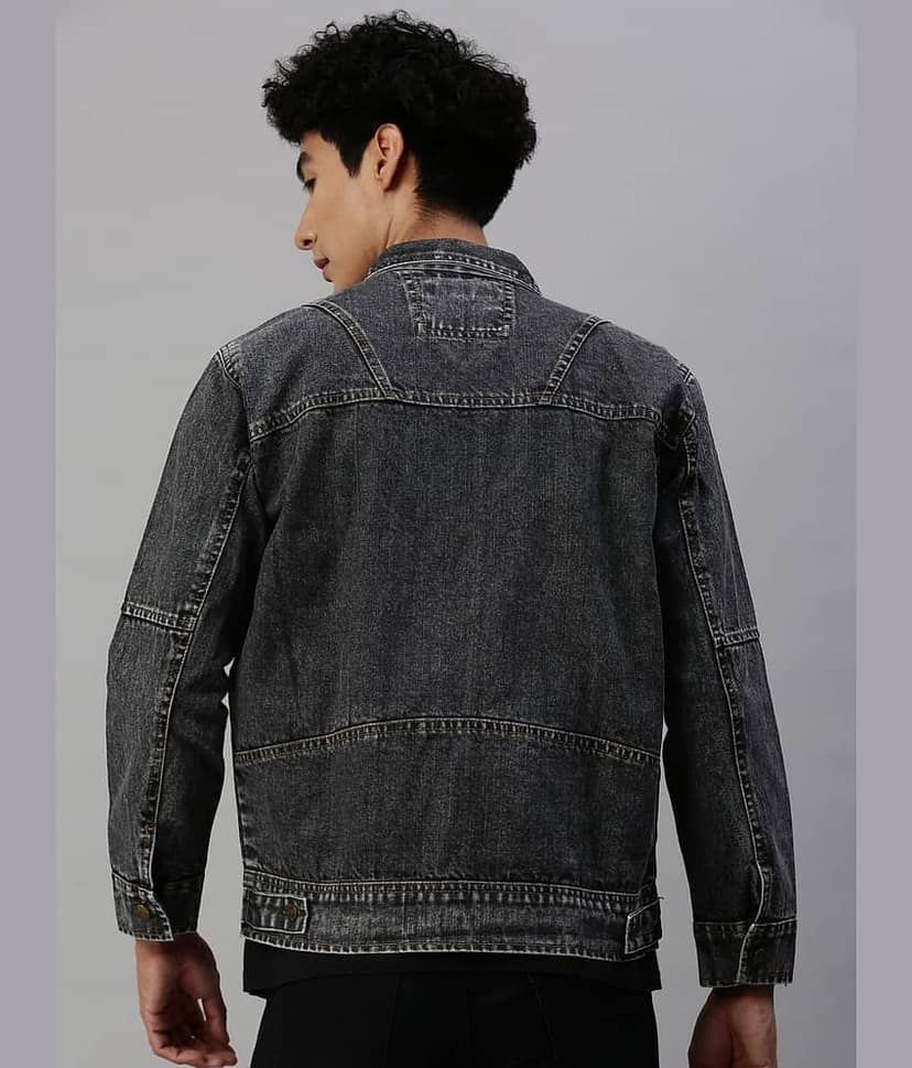 VOGATI Denim Men's Denim Jacket - Navy ( Pack of 1 ) view 3