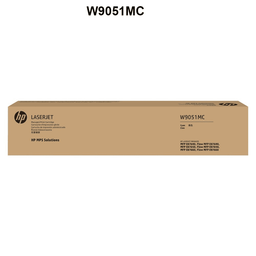 Hp W9051mc Cyan HP W9051MC Cyan Original LaserJet Toner Cartridge Compatible with HP Color LaserJet Managed E87640 E87650 E87660 Series Printers Laserjet Toner Cartridge