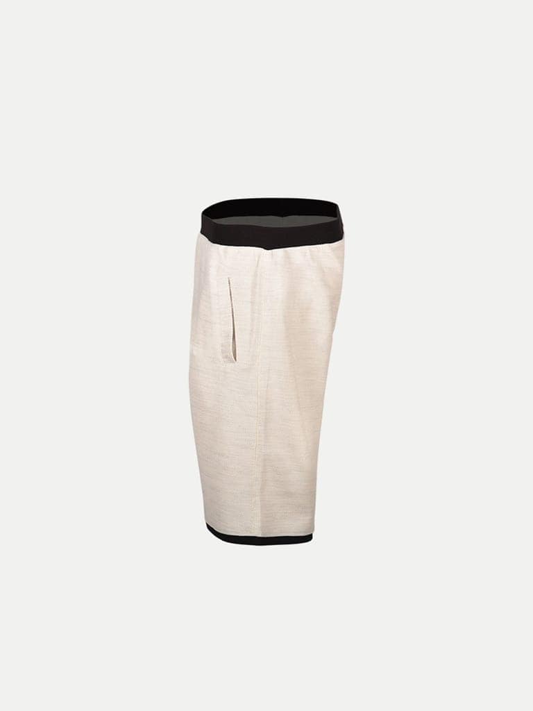 Mens Beige knitted Casual Shorts view 3