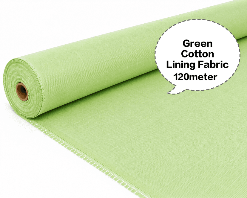 Green Cotton Lining Fabric (Bada Panna), Green Cotton Lining Fibre (Bada Panna), Green Lining Cloth (Bada Panna), Soft Green Cotton Lining (Bada Panna), Green Garment Lining Fabric (Bada Panna) view 2