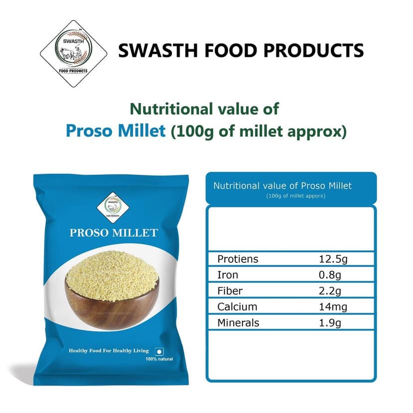 Swasth Unpolished and Natural Proso Millet (Other Names of Porso Millet Chena,Baragu,Variga,Pani Varagu) view 5