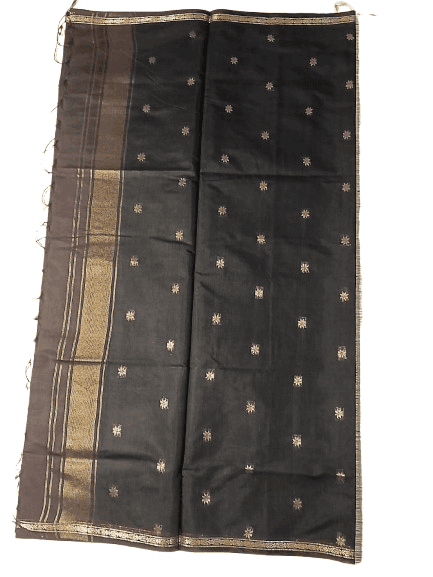 Kalyani Cotton Saree for Women | Soft Pure Cotton Saree with Blouse Piece | Traditional Daily Wear Handloom Style Saree | Lightweight Breathable Cotton Saree for Office, Casual & Festive Wear | with blouse view 3