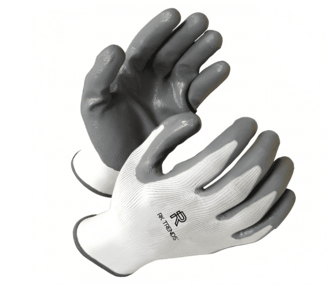 RK TRENDS Nitrile Coated Safety Gloves - Heavy-Duty Protection for Work and Home (Pack of 24 Pairs) view 2