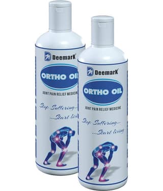 Deemark Ortho Oil for Joint Pain, Back Pain, Knee Pain, Shoulder Pain. Deemark Ortho Oil Pack of 2 Highly Effective for All Type of Joint and Muscle Pain