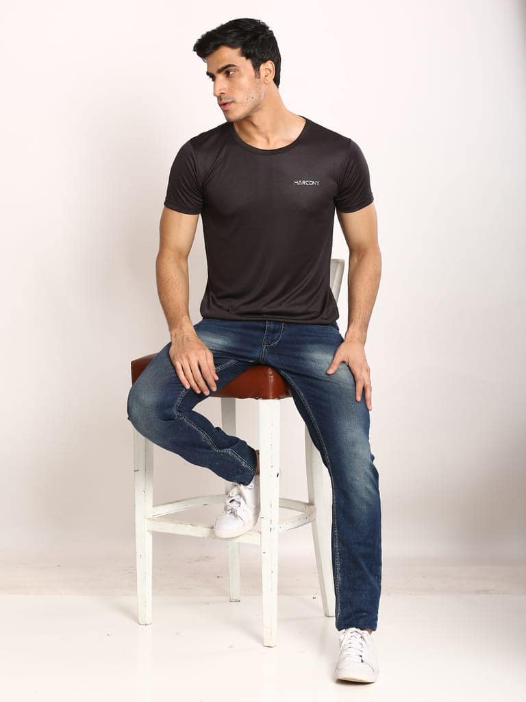 HARCONY Men's Athletic T-Shirt Dry Fit Gym Fitness Running Beach Short Sleeve Light Weight T-Shirt for Men's Fitness view 4