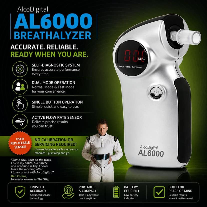 Alcoscan AL6000 Breath Alcohol Tester view 2