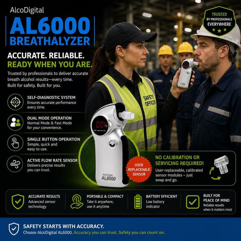 Alcoscan AL6000 Breath Alcohol Tester view 3