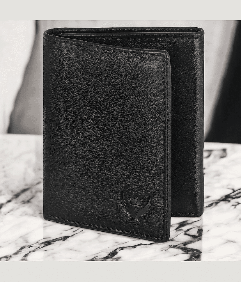 Lorenz Green 100% Leather Men's RFID Wallet ( Pack of 1 )