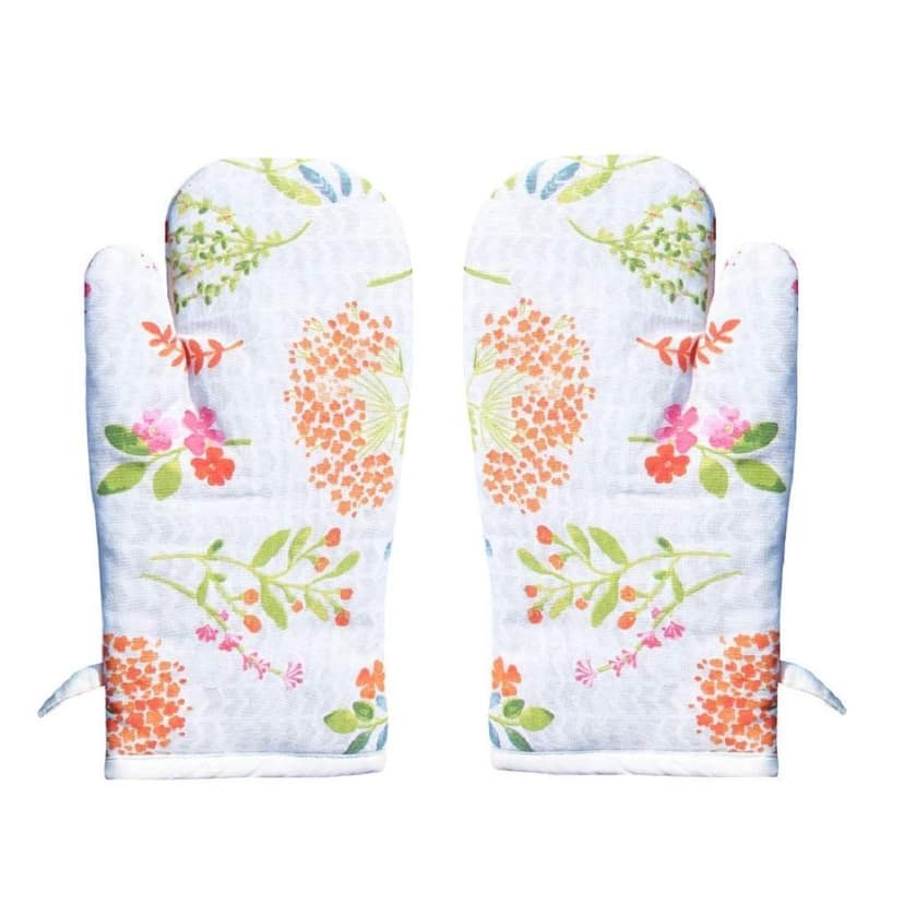 AIRWILL, 100% Cotton Kitchen Padded Oven Gloves, Mitts (Pack of 2)