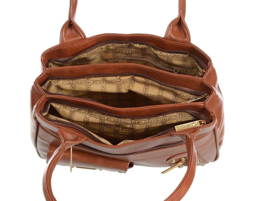 TASCHEN Women Casual Travel/Office Handbag (tan) view 3