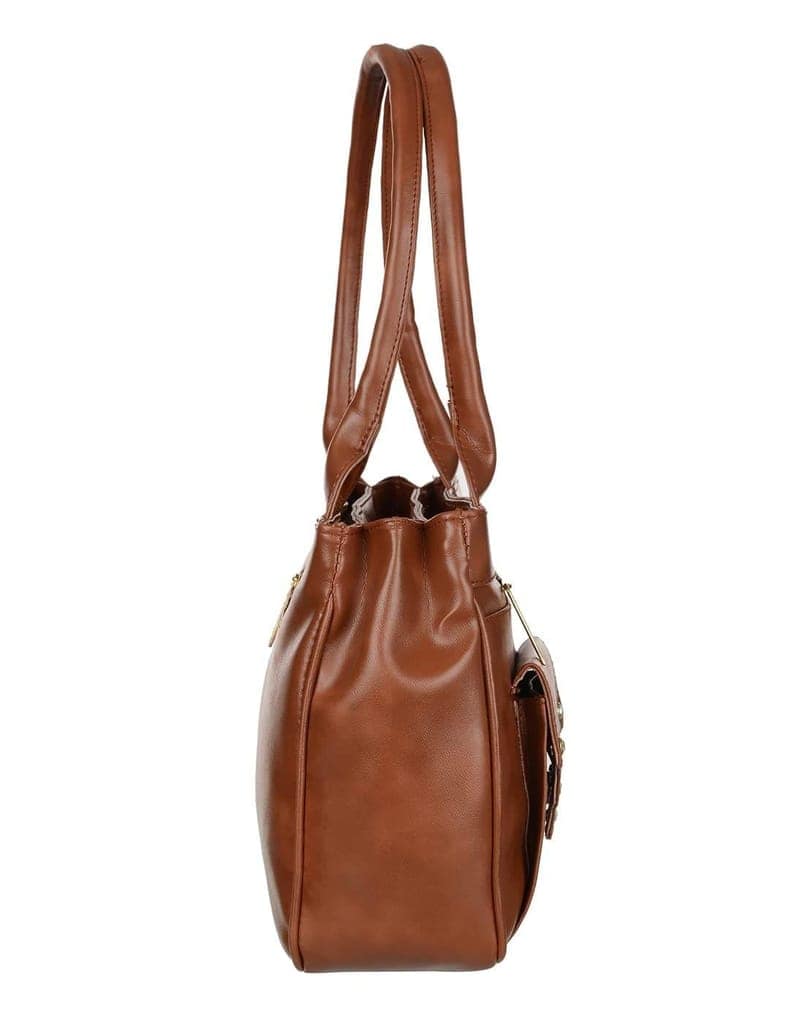 TASCHEN Women Casual Travel/Office Handbag (tan) view 4