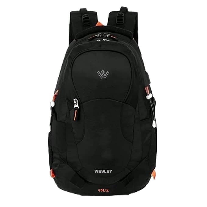 Wesley Spartan Unisex Travel Hiking Laptop Bag fits Upto 17.3 inch with Raincover and Internal Organiser Backpack Rucksack College Backpack