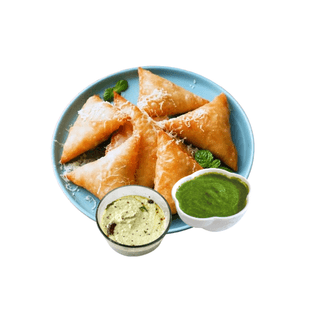Samosa Macaroni with Chutney