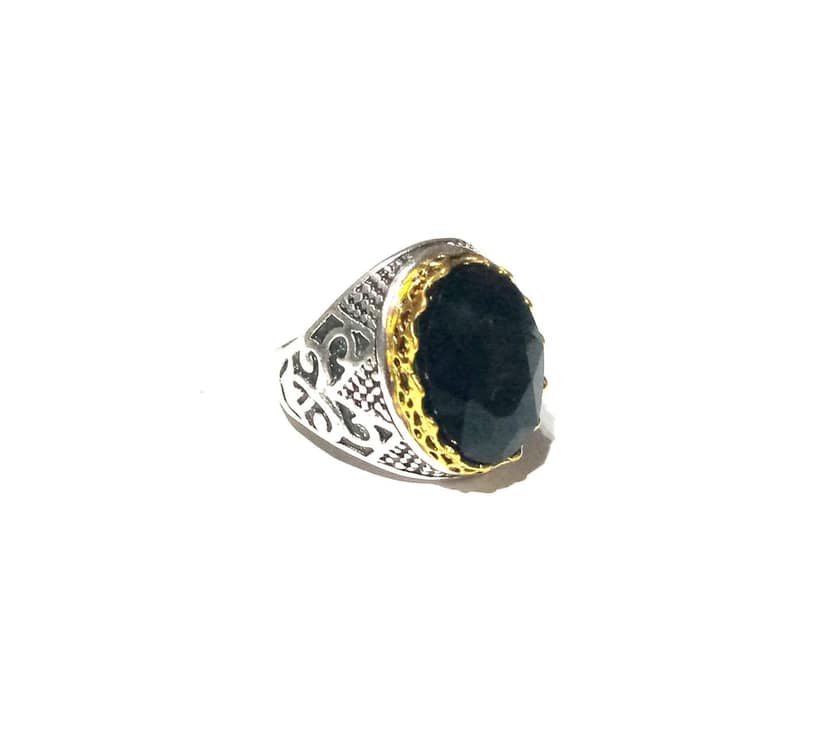 Silver Collection Ring for Men (M Silver), Ring Size - (Round 2 cm) view 3