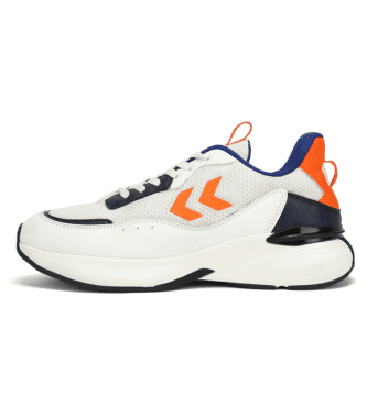 Blaze Men Lace Up Sports White/Orange Shoe view 3