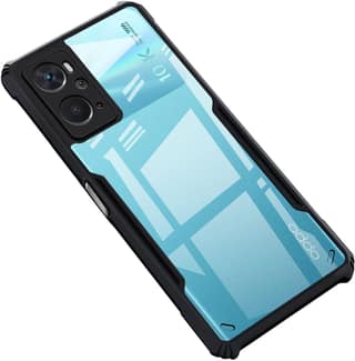 PLUGTECH Slim Shockproof Case | Matte Black Soft | Drop Protection | Precise Cutouts | Premium Mobile Cover for Oppo K10 4G, Oppo A76, Oppo A96, Realme 9i 4G