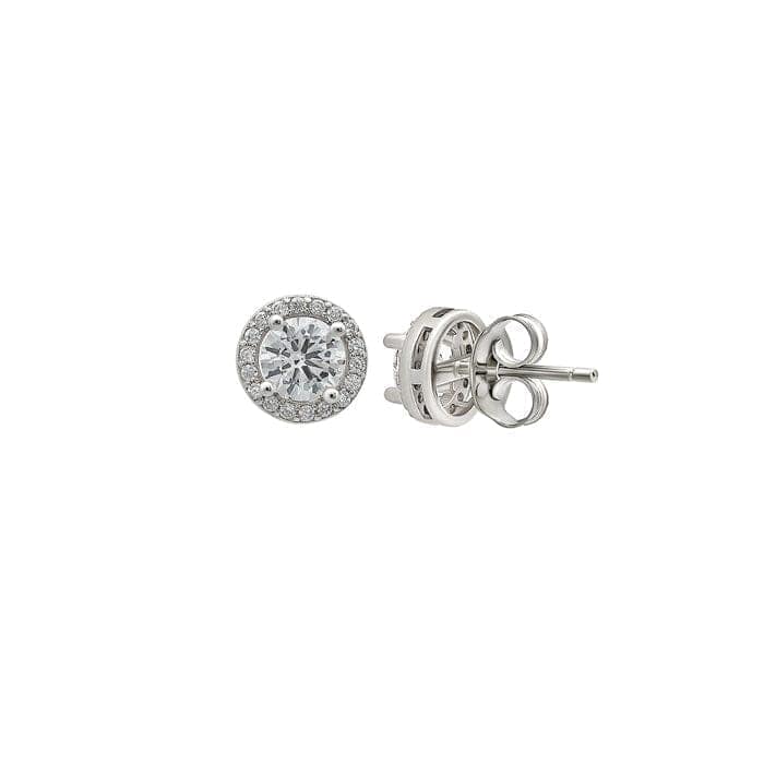 Silver Crystal Gloss Earrings view 5