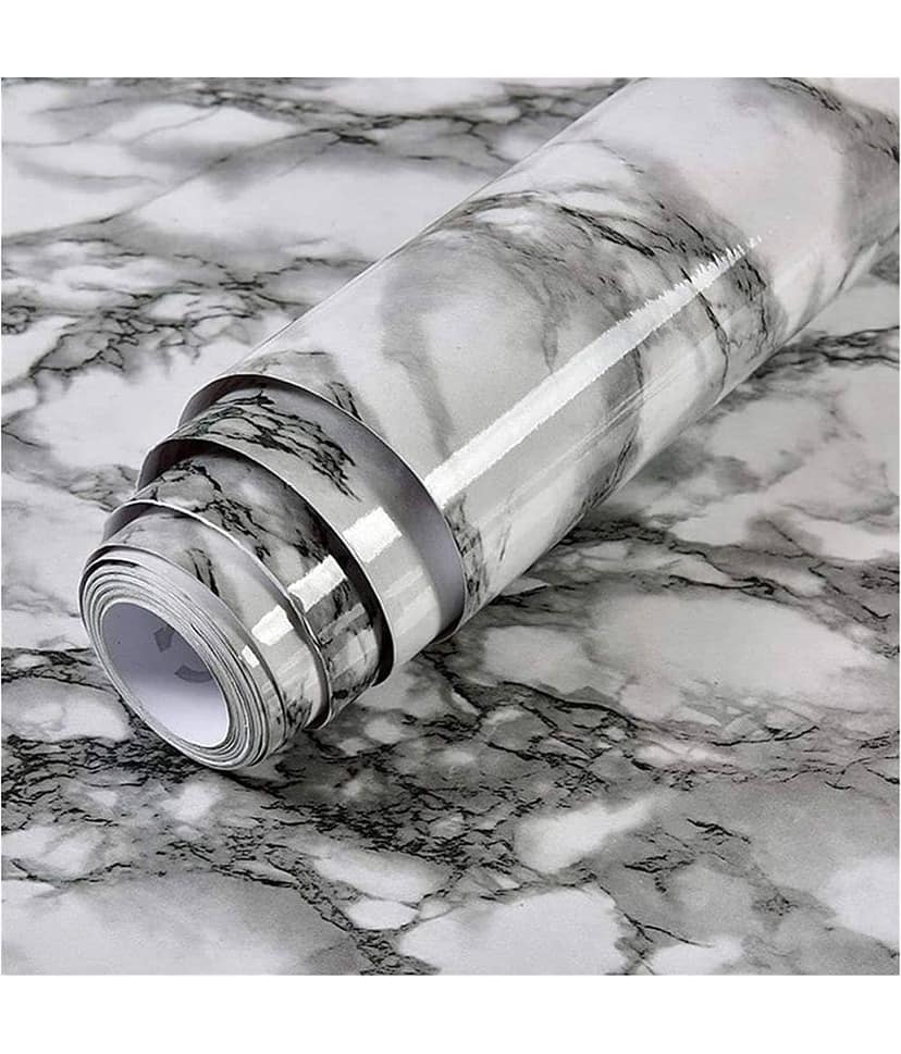 Geeo Premium White Marble Design Wallpaper 60cm x 2m (Pack of 1)