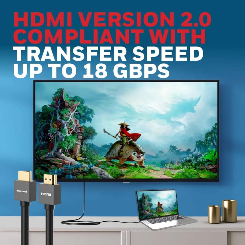 Honeywell High-Speed HDMI V2.0 Cable With Ethernet- 5 Meters view 4