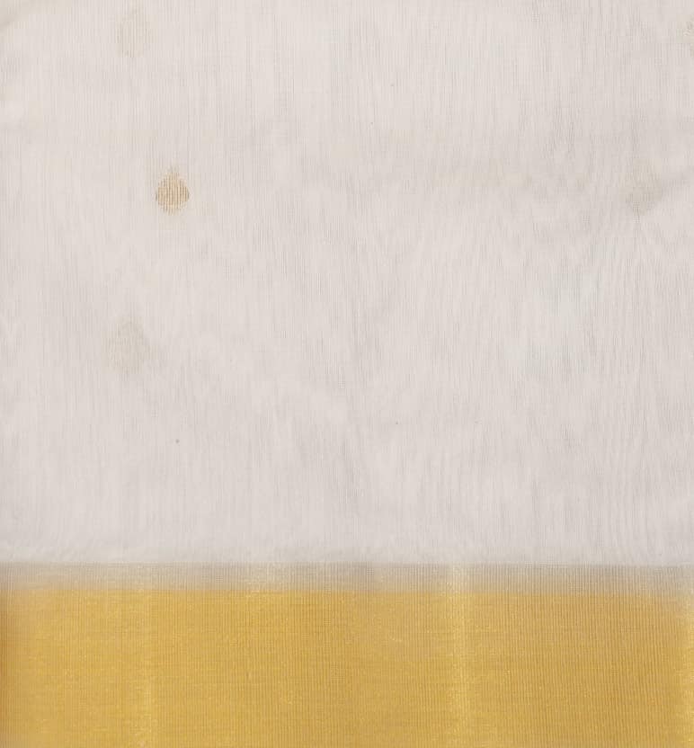 Handwoven Chanderi Pattu Silk Saree view 5