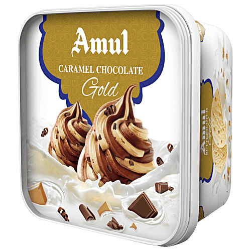 Amul Gold Caramel Chocolate Ice Cream, 1 L Tub