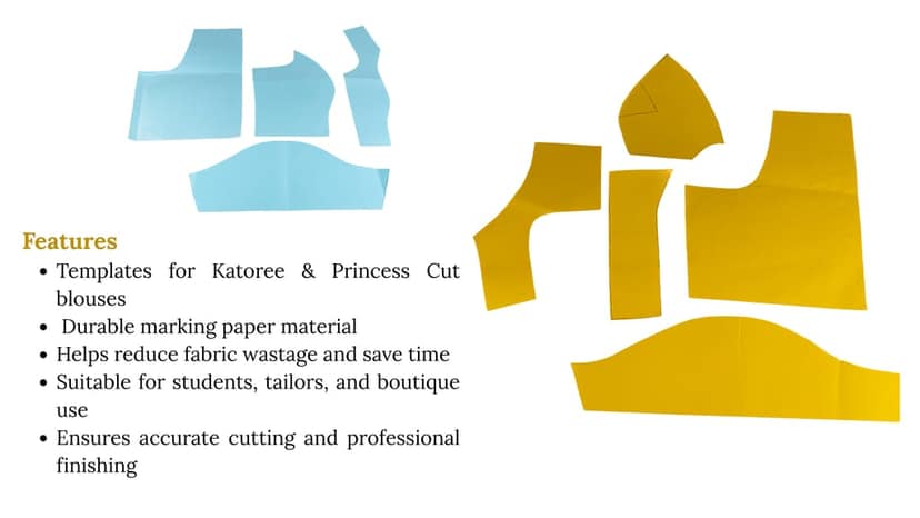 Blouse Paper Cutting Set 2 Set Each view 3