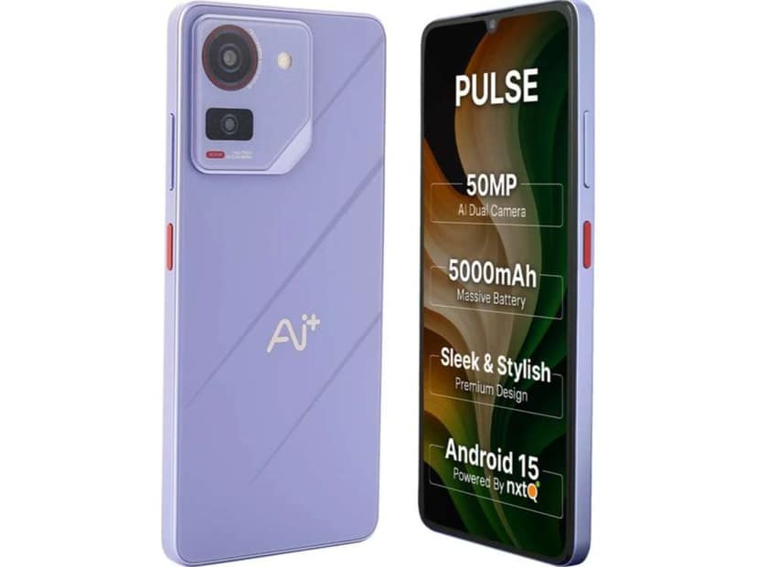 Ai+ Pulse Smartphone, 4GB RAM, 64GB Storage - Purple view 3