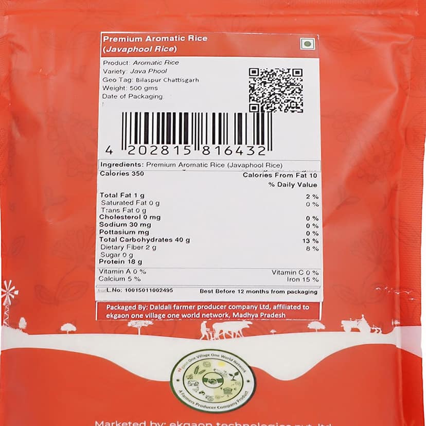Premium Aromatic Rice (Javaphool Rice) 500Gms view 2