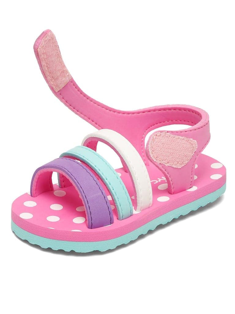 ONYC Premium Butterscotch Kids Sandals for Girls (Pink) view 4